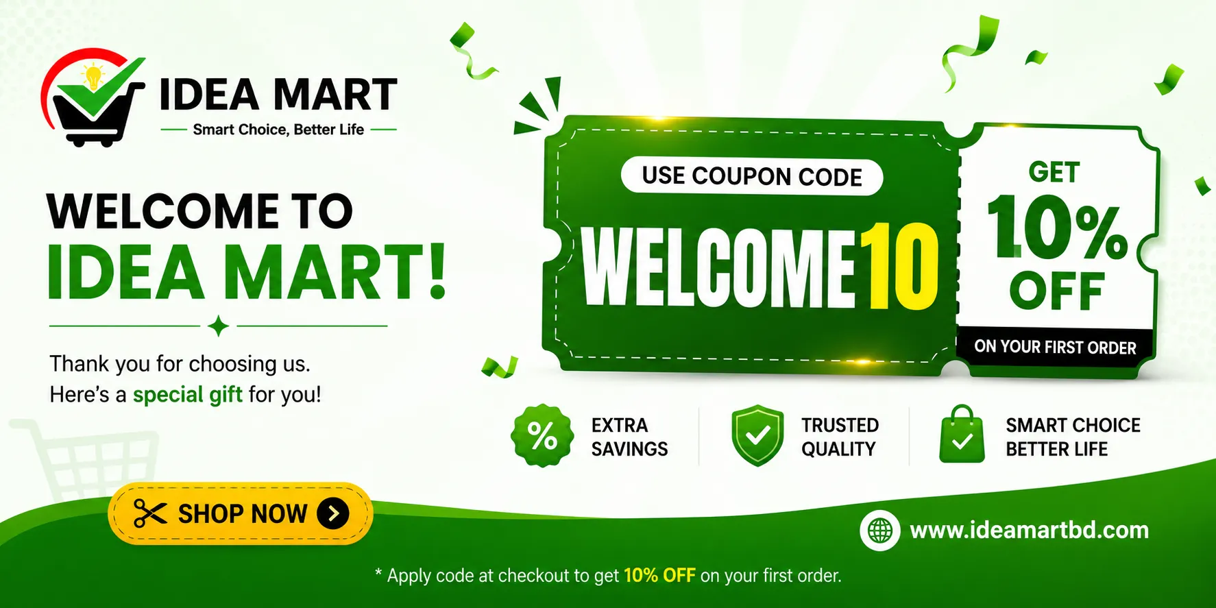 welcome deal